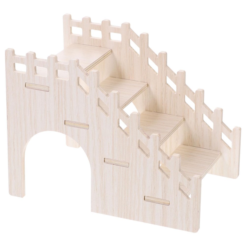 TOMETURE Wooden Hamster Climbing Ladder