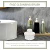 HOOTNEE Manual Facial Cleansing Brush, PP, Soft Bristles, Gentle Cleansing and Massage, White Handle for Home and Travel view 3