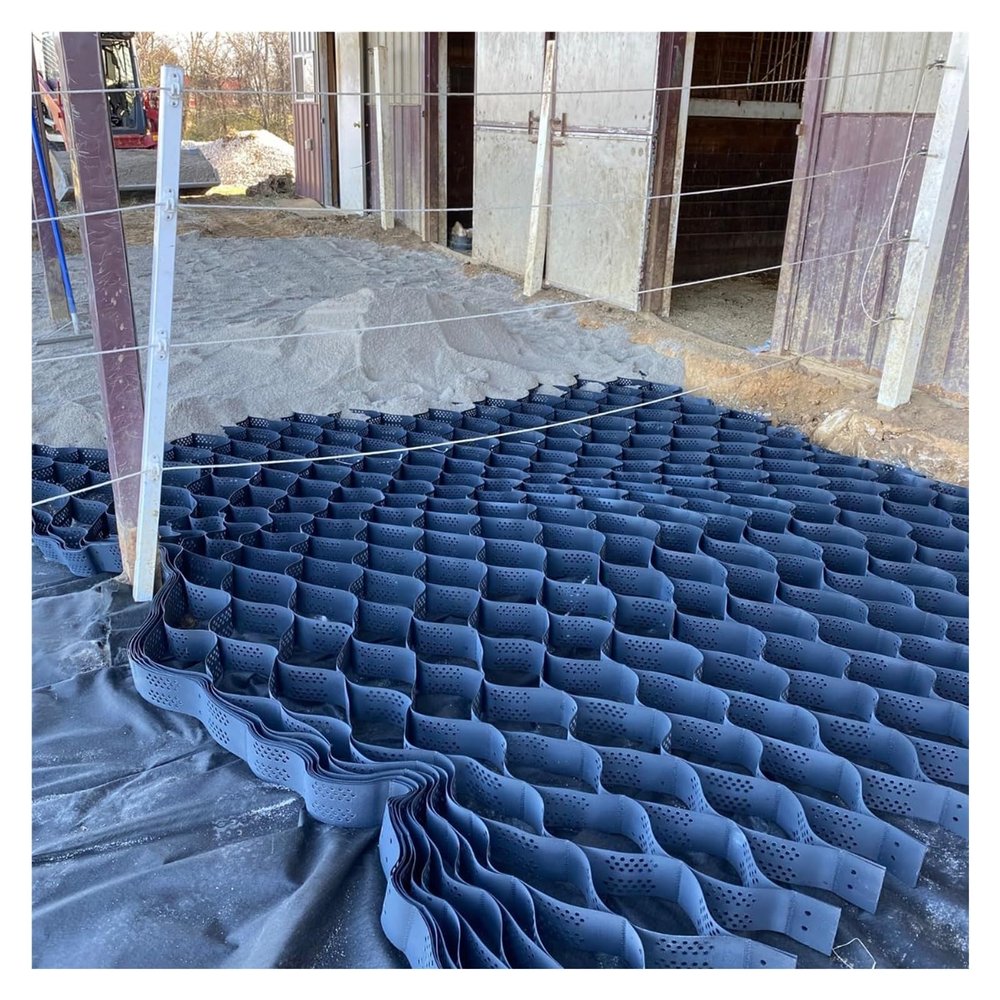 Durable 10.2 cm Mud Control Grid for Horses, 18 x 3.5 m