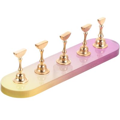 HOOTNEE Acrylic Nail Display Stand with Gradient Base