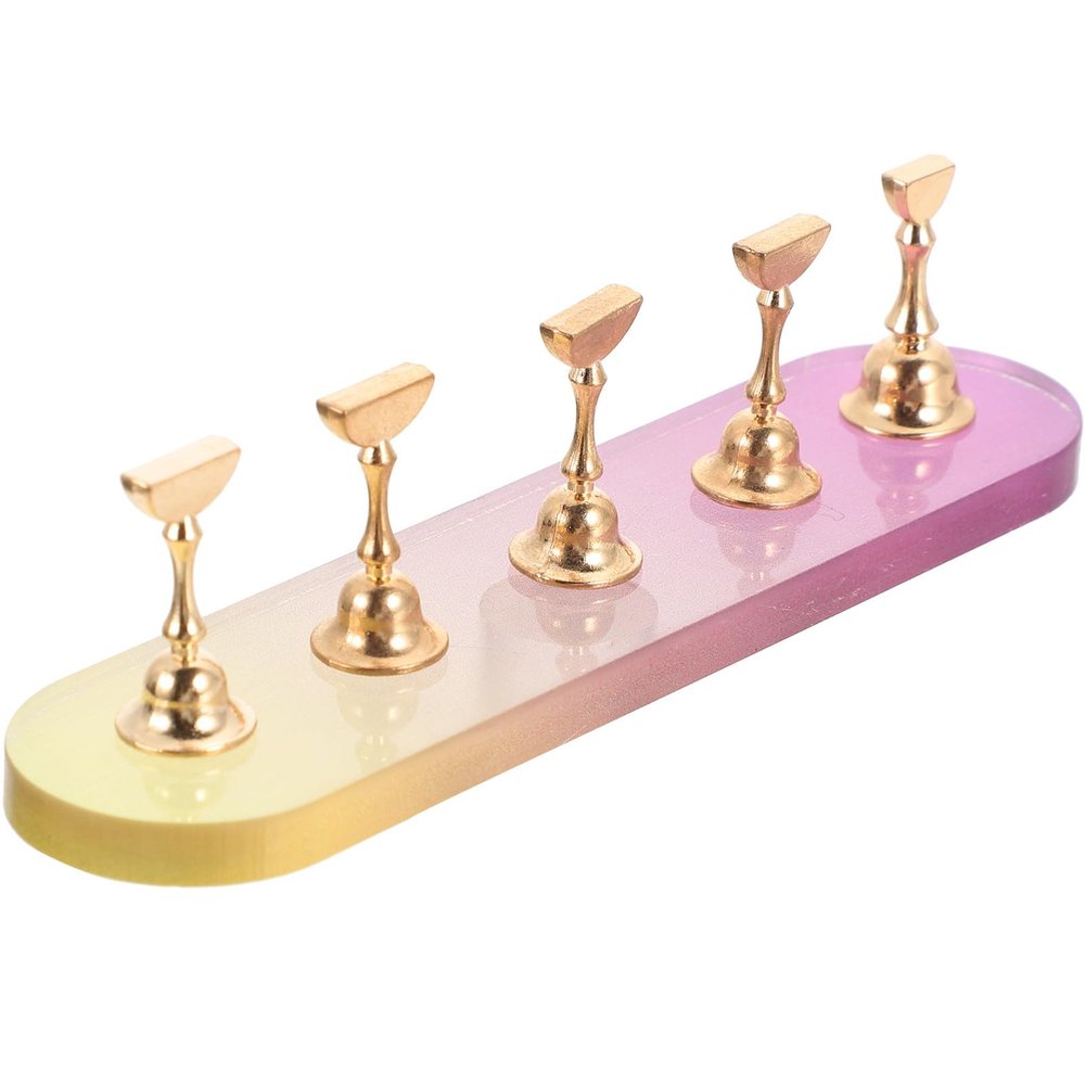 HOOTNEE Acrylic Nail Display Stand with Gradient Base