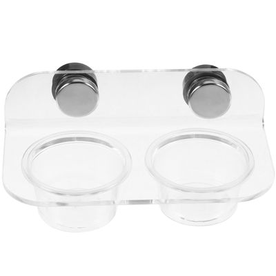 Magnetic Reptile Feeding Bowl with Secure Attachment, Silver