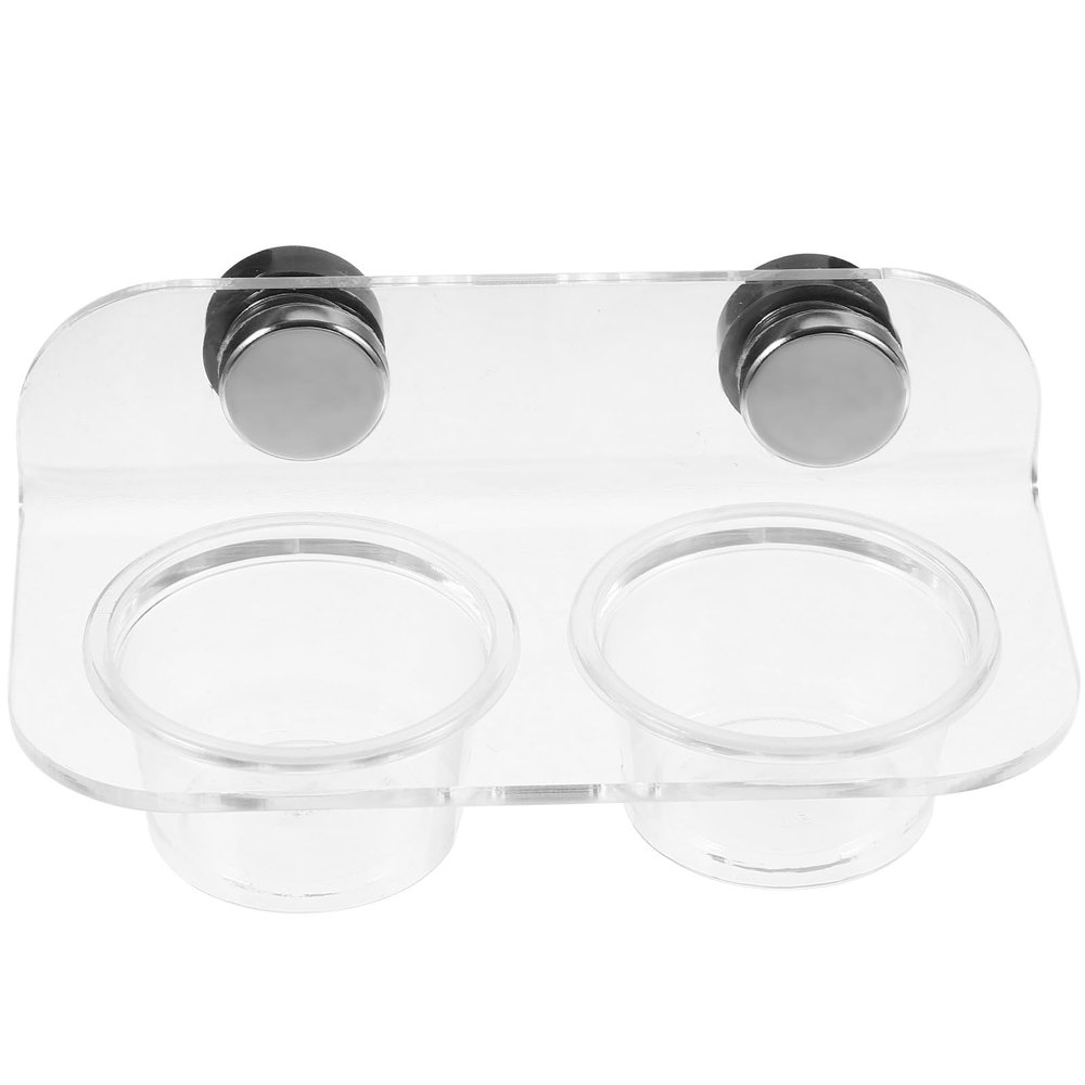 Magnetic Reptile Feeding Bowl with Secure Attachment, Silver