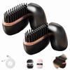 Mini Cordless Hair Straightener, Rechargeable Portable Straightening Brush, 3 Temperature Settings, 10-Second Fast Heating, for Hair and Beard (Black, 2-Piece) view 1
