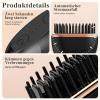 Mini Cordless Hair Straightener, Rechargeable Portable Straightening Brush, 3 Temperature Settings, 10-Second Fast Heating, for Hair and Beard (Black, 2-Piece) view 4