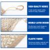 Dog Car Net, 3-Layer Car Net Bag, Backseat Dog Barrier, Adjustable Storage Net for Pets/Kids (Beige) view 3