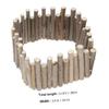 WATIIFUFU Chew-Resistant Wooden Fence Toy for Hamsters and Small Pets view 2