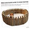 WATIIFUFU Chew-Resistant Wooden Fence Toy for Hamsters and Small Pets view 3