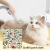Cat Grooming Wrap with Anti-Escape Adhesive, Portable Swaddle view 2