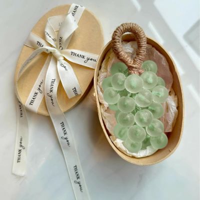 Grape Soap on a Rope, Handmade, Green, with Gift Box