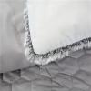 GZKDKZB 4-Piece Beauty Bed Set with Tassels, White/Gray view 3
