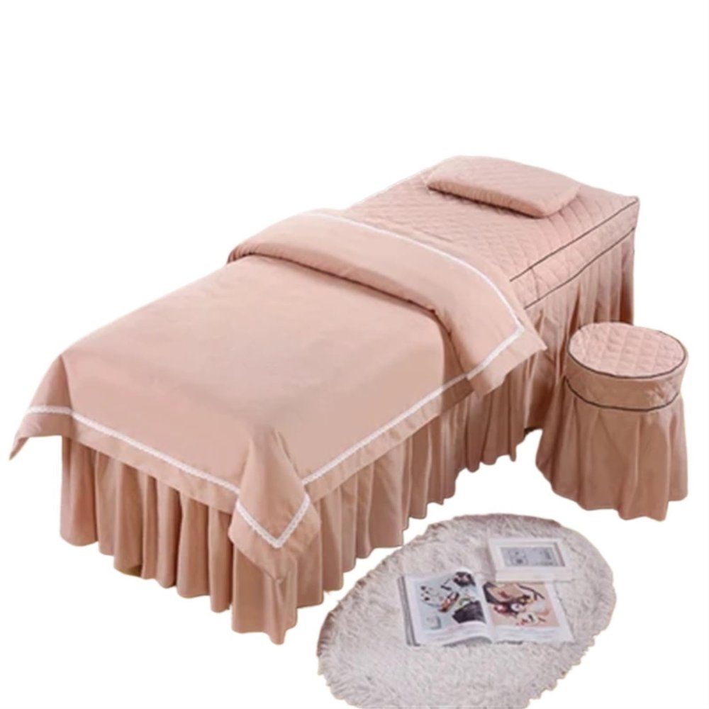 GZKDKZB 4-Piece Beauty Bedspread Set, Khaki