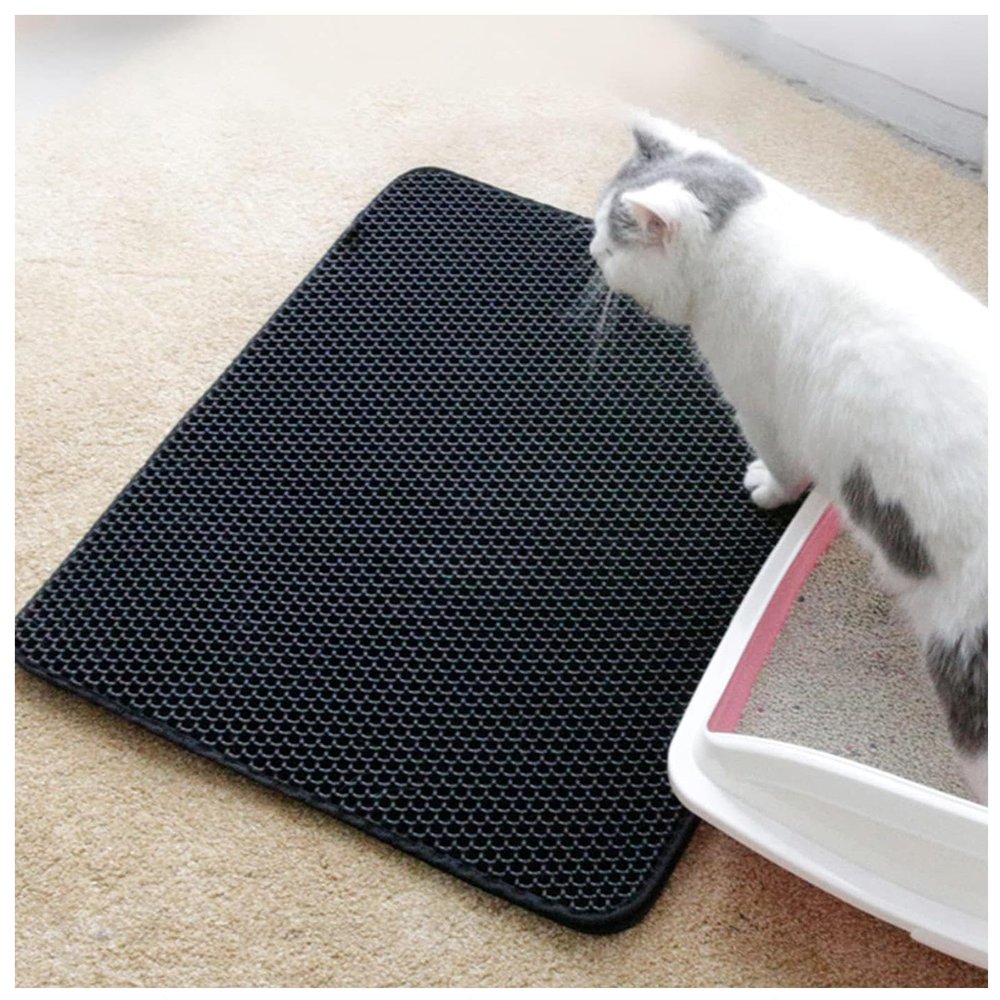 Double-Layer Honeycomb Cat Litter Mat