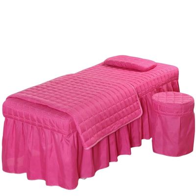 GZKDKZB 4-Piece Beauty Bed Cover Set for Salons