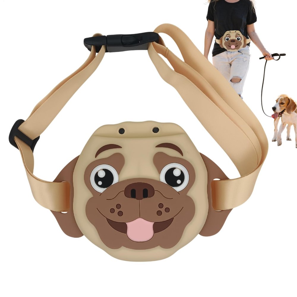 Dog Treat Pouch - Silicone with Adjustable Strap and Magnetic Closure