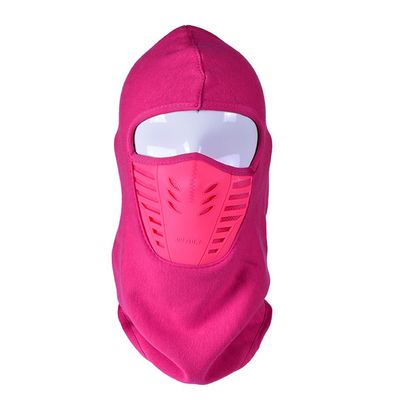 Zanthicia Motorcycle Face Covering, Windproof Headwear, Rose Red