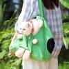 Medium Cat Carrier, Soft Canvas Shoulder Bag with Ventilation Holes view 2