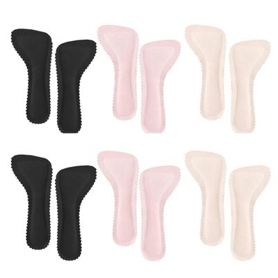 6 Pairs Self-Adhesive Women's Sandal Insoles, PU, Invisible