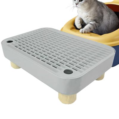 Cat Litter Box Step with Litter-Filtering Mat