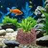 Luckxing Aquarium Plant Pots, 4 Pieces Volcanic Rock - Aquarium Stones for Fish Tanks view 3