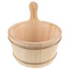 Veemoon 4 L Wooden Sauna Bucket and Ladle Set with Plastic Insert and Rope Handle view 1