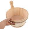 Veemoon 4 L Wooden Sauna Bucket and Ladle Set with Plastic Insert and Rope Handle view 4