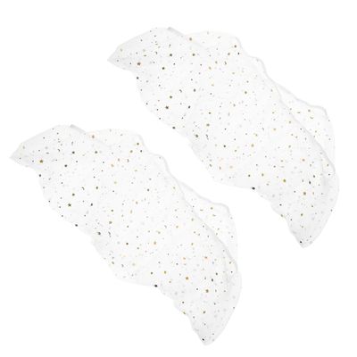 FUTUREORYY 2-Piece Bird Cage Protective Net, Removable Breathable Mesh Cover with Elastic Edge, Dust and Food-Splash Guard for Budgies and Canaries