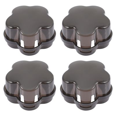 Childproof Stove Knob Covers, 4 Plastic Pieces for Gas Stoves