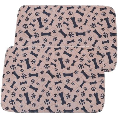 CORHAD 2-Pack Washable Dog Urine Pads, Reusable Non-Slip Training Pads