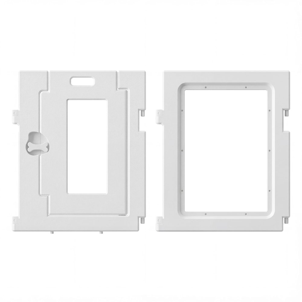 Hoencraft Dog Playpen Panels, White, 2-Piece