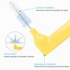 Interdental Brushes, 0.7 mm, 16-Piece, L-Shaped, Yellow view 3