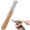 FUGLUS Dog Trimming Comb with Wooden Handle view 1