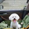 Dog Car Seat with Storage Pockets and Safety Belt, Soft 2-in-1 Pet Bed view 3