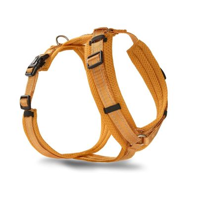 WOLTERS Light Mesh Dog Harness | Chest Harness with Safety Buckles | Camel - XXL (72–110 cm)