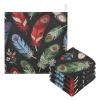 GuoChe Colorful Feather Pattern, 3-Pack Cotton Baby Washcloths view 3