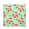 GuoChe Cotton Washcloths with Christmas Dog Pattern for Kids view 1