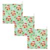 GuoChe Cotton Washcloths with Christmas Dog Pattern for Kids view 2
