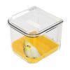 Birdcage Feeder with Transparent Bird Bath Container view 1