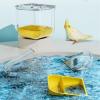 Birdcage Feeder with Transparent Bird Bath Container view 3