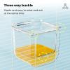 Birdcage Feeder with Transparent Bird Bath Container view 4