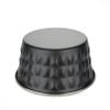 HAPPET Diamond Stainless Steel Bowl 0.9 L, 17 cm - Non-Slip Bowl for Dogs and Cats, Black-Silver view 3