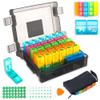 31-Day AM/PM Pill Organizer, 2 Daily Doses, Large Weekly Box with Pill Splitter, Travel Medicine Case for Pills, Fish Oil & Vitamins view 1