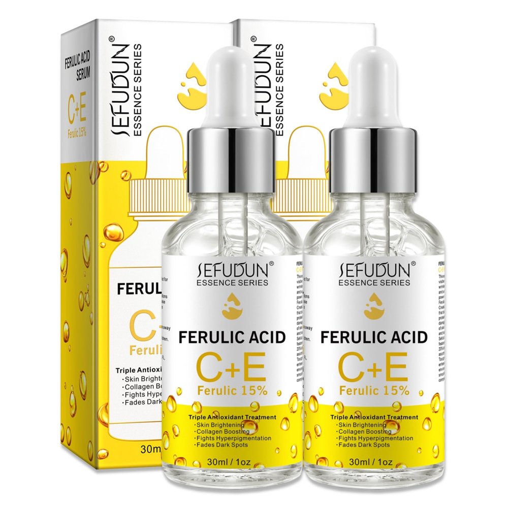 P-Beauty High-Strength Facial Serum with 20% Vitamin C, 5% Vitamin E & 15% Ferulic Acid (2 x 30 ml)