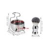 Ciieeo Men's Shaving Set with Stainless Steel Bowl, Brush and Cleaning Brush view 2