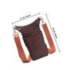 Large Brown PU Hairdressing Scissor Bag, Portable and Durable for Salons view 2
