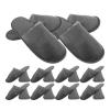 Healeved Disposable Guest Slippers, 10 Pairs, Brushed Cloth view 1