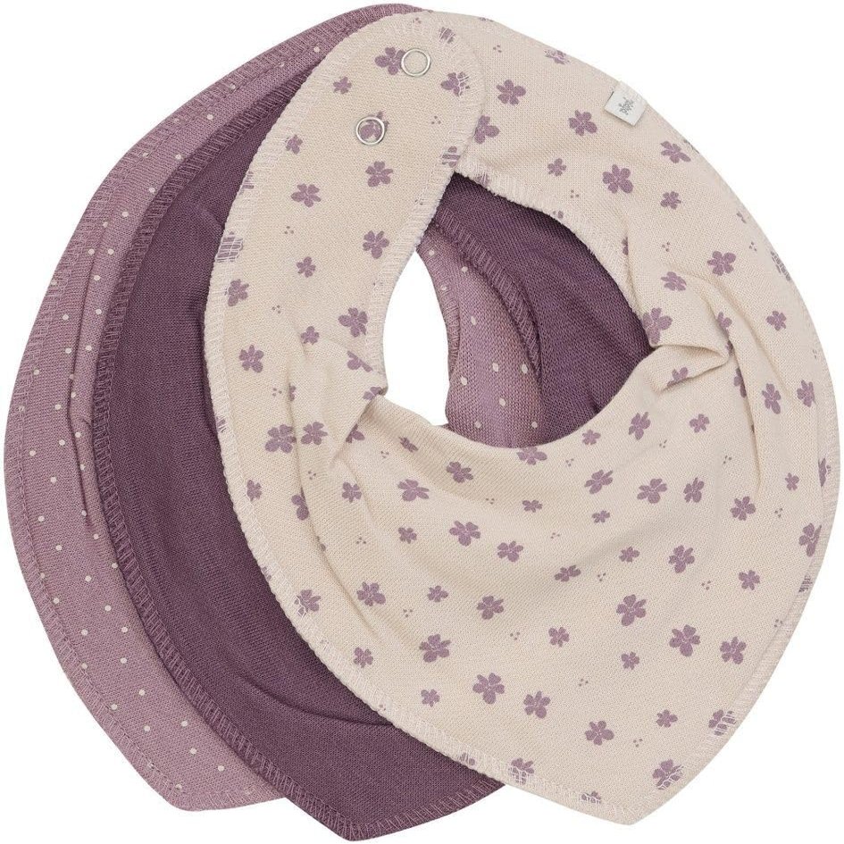 Pippi Solid/AOP Bandana Bibs - 3-Pack