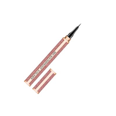 Waterproof Liquid Eyeliner with Fine Tip, Gold-Colored, 1 Count