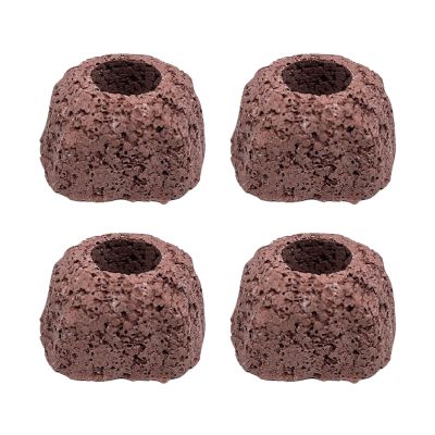 Generic Aquarium Plant Holder, Volcanic Stone Oval Ring Decor