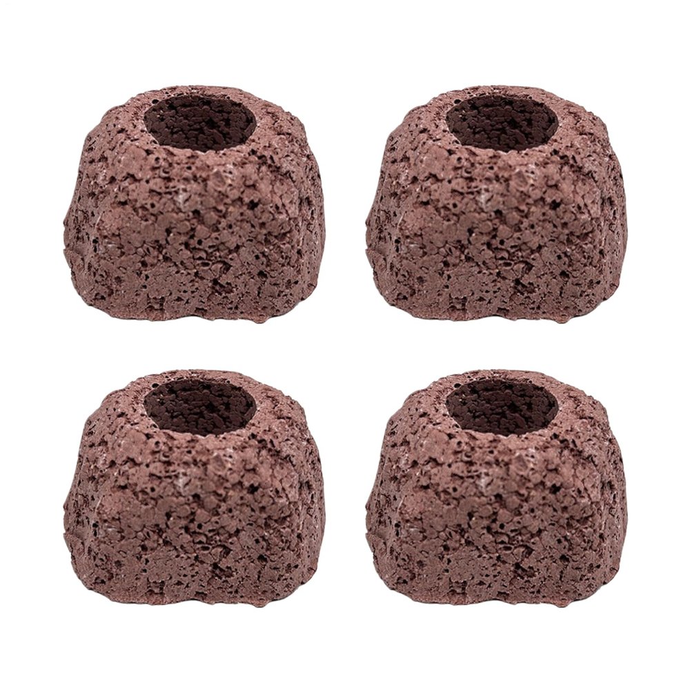 Generic Aquarium Plant Holder, Volcanic Stone Oval Ring Decor